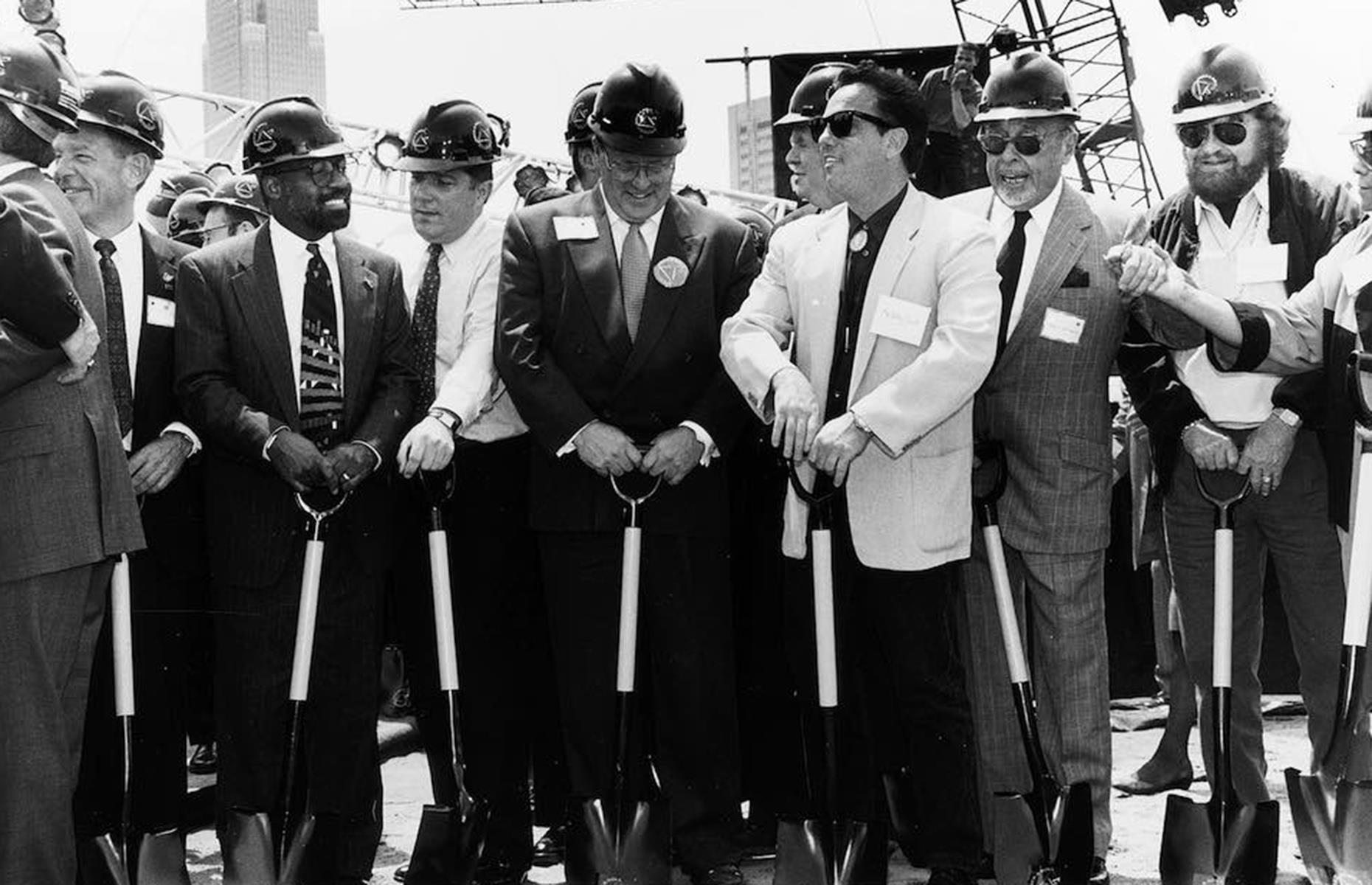 Rock royalty were on hand to ensure it got built